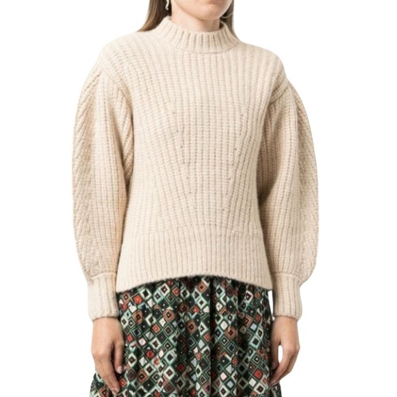 Ulla Johnson Sweater, Ruth Alpaca Blend Mockneck Sweater, Size P - Picture 1 of 16